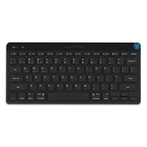 Tastatura Wireless JLAB GO Keyboard IEUKGOKEYBRBLK4, Bluetooth 5, USB Dongle, 78 taste (Negru)