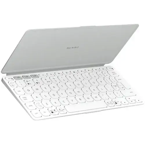 Tastatura Wireless LOGITECH Keys-To-Go 2, Bluetooth, Compatibil iOS, Android, Mac OS, Windows, iPAD, Layout US International (Alb)