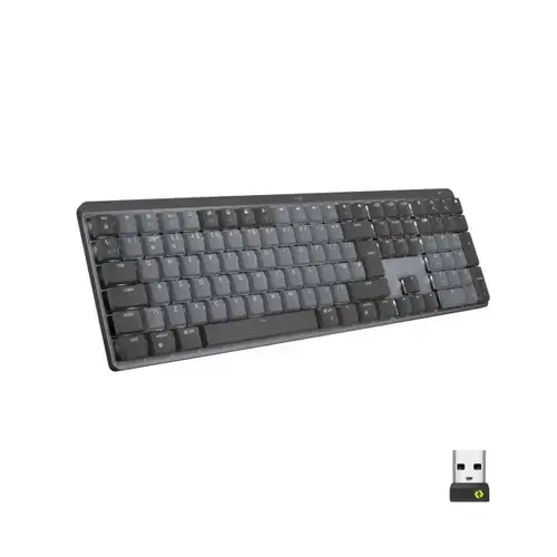 Tastatura Wireless Logitech MX Crisp Click, Logitech, USB, 1500 mAh (Gri)