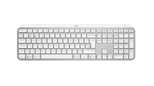 Tastatura Wireless Logitech MX Keys S, Iluminare, Bluetooth, Logi Bolt, USB-C, Layout UK English (Alb)