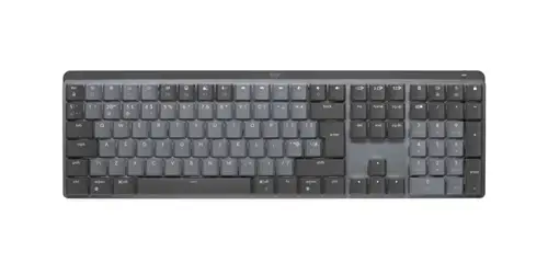 Tastatura Wireless Logitech MX Mechanical, Bluetooth/Logi Bolt, Backlighting, Layout UK, Switch-uri Tactile Quiet (Gri)