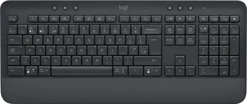 Tastatura Wireless Logitech Signature K650, Bluetooth Low Energy, Layout UK, Logi Options+ (Negru)