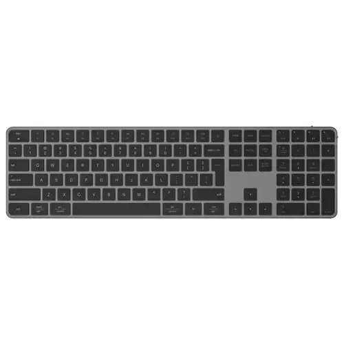 Tastaura office wireless Meetion K230MW, 150 h, Multimedia, 2.4G, 300mAh, 421 x 117 x 12 mm, Negru/Argintiu
