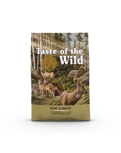 TASTE OF THE WILD Pine Forest hrana uscata caini si catei, cu vanat si legume 12,2 kg