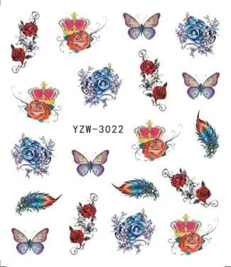 Tatuaj decor unghii YZW-3022 - YZW-3022 - Everin.ro