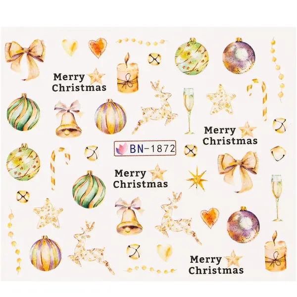 Tatuaj Unghii LUXORISE Christmas Deco, BN-1872