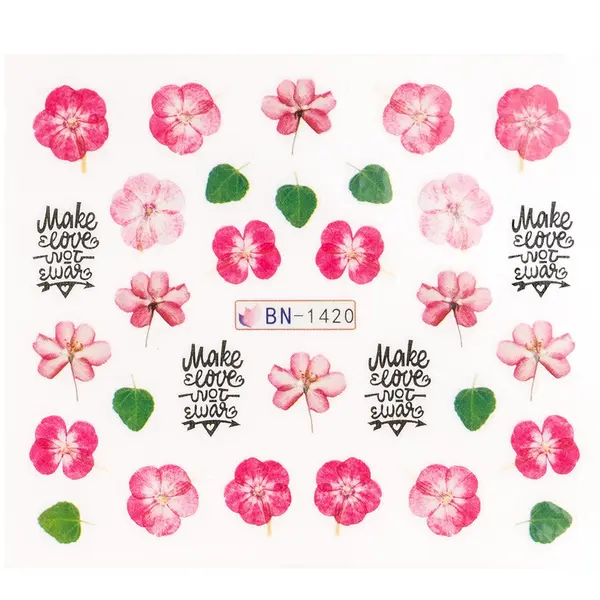Tatuaj Unghii LUXORISE Flower Burst, BN-1420