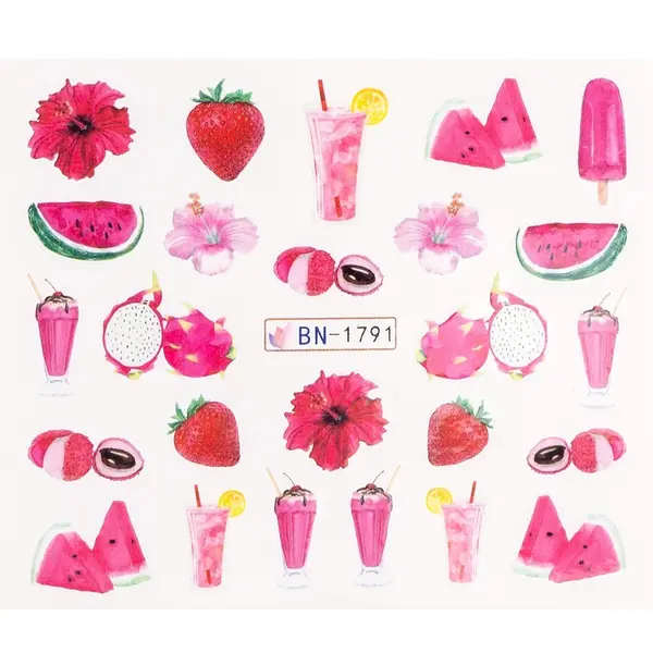 Tatuaj Unghii LUXORISE Pink Summer, BN-1791