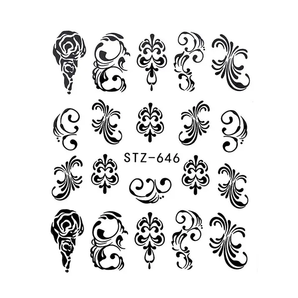 Tatuaj Unghii LUXORISE Simple Art Glam, STZ-646