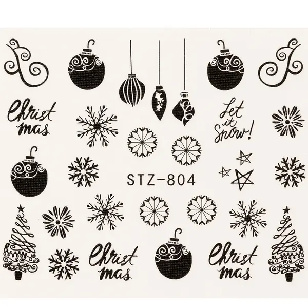 Tatuaj Unghii LUXORISE Simple Holiday Treats, STZ-804