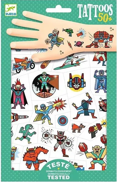 Tatuaje Djeco - Heroes Vs Villains