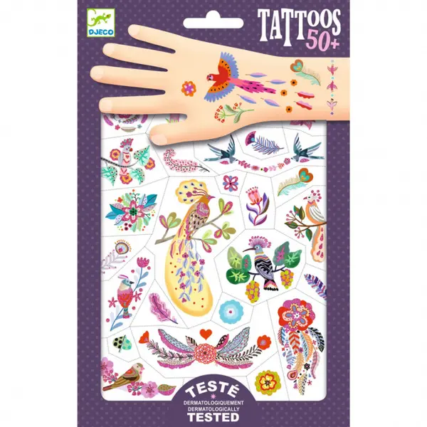 Tatuaje Djeco Pasari Multicolore