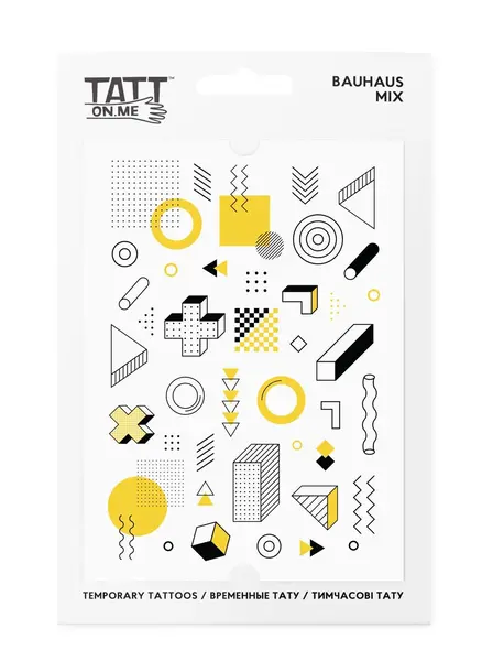 Tatuaje temporare - Bauhaus Mix | Tatton.me