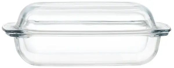 Tavă cu capac din sticlă rezistentă la căldură Maku – 34 x 22 cm, 4.1 l