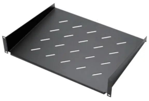 Tava fixa pentru rack 2U 400mm, 483x 400x 88, capacitate 20kg, standard 19 inch, otel calit, negru, Safer SAF-FIX400-RK6002U