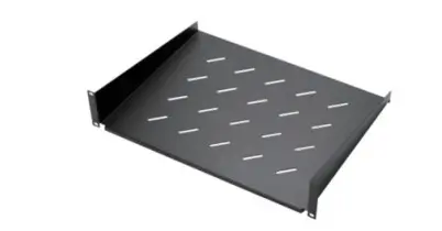 Tava fixa pentru rack de perete, cu prinderi, 1U, 400mm, capacitate 20kg, Safer SAF-FIX400-RK600