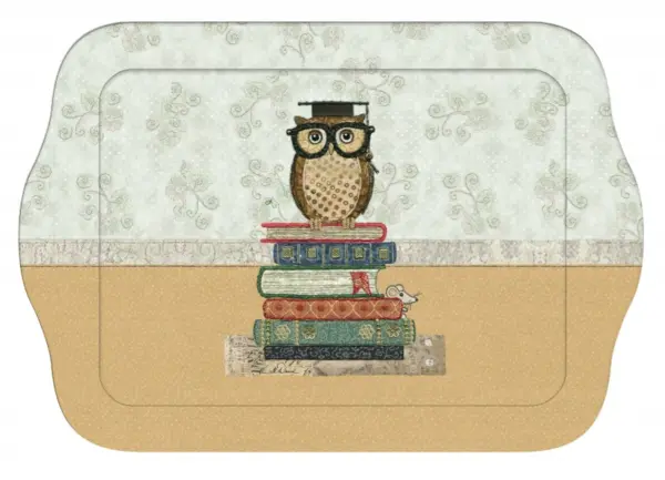 Tava - Hibou sur des livres | Kiub