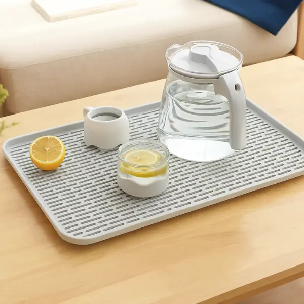 Tava multifunctionala cu sistem de scurgere pentru bucatarie si baie, 38 x 22.4 x 2.3 cm