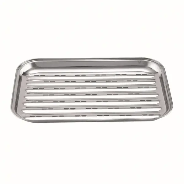 Tava perforata pentru gratar, Aluminiu, 35x24 cm