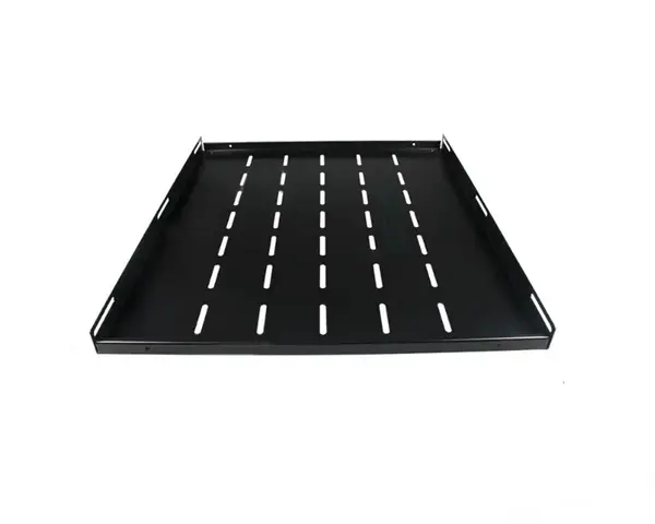 Tava rack 19 inch fixa, adancime 550mm, metalica, incarcare 90kg, negru RAL9004, Safer TAVAF80-FLOOR