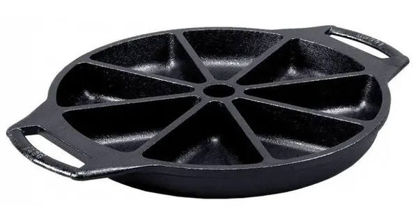 Tava rotunda din fonta cu 8 triunghiuri pentru tarta Lodge 22,7 cm L-BW8WP
