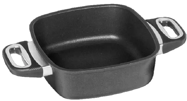 Tavă superficială AMT - 20 х 20 cm, negru
