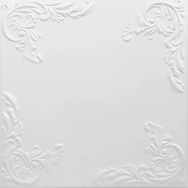 Tavan fals decorativ 08101 Alb 500 x 500 mm