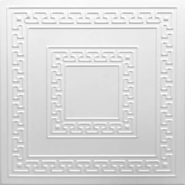 Tavan fals decorativ 0823 Alb 500 x 500 mm
