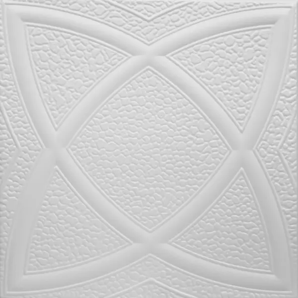 Tavan fals decorativ 0838 polistiren extrudat alb 50x50x0.4 cm