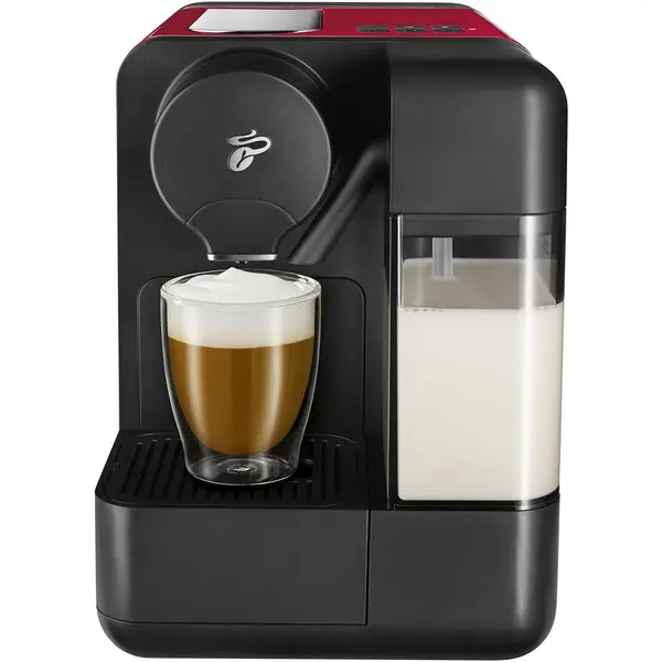 Tchibo Espressor Tchibo Cafissimo milk red 393769, rezervor apa 1.2l, rezervor lapte 400ml, tip bauturi: Espresso Café Crema, Cafea Lunga, Cappuccino, Latte, rosu