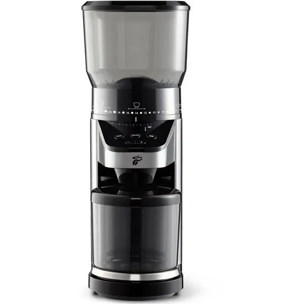 Tchibo Rasnita de cafea Tchibo, 160W, recipient boabe 400g, recipient colectare 100g, 26 setari macinare, Inox