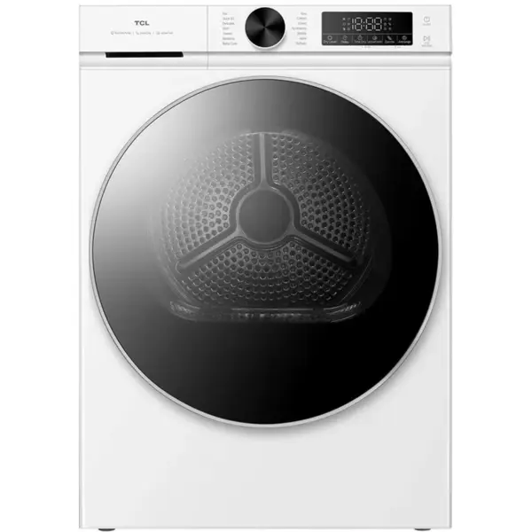 TCL TCL DP0844WE0 Dryer machine with heat pump, E, Front loading, Condensing, Capacity 8 kg, Depth 59,3 cm, White