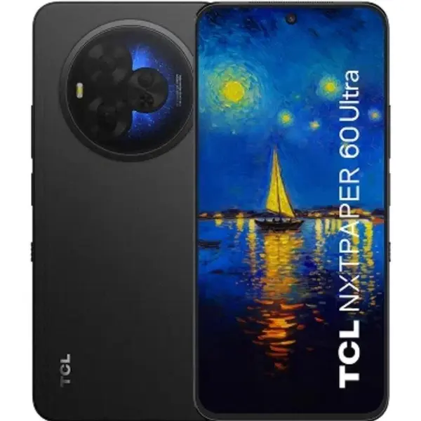 TCL Telefon TCL NxtPaper 60 Ultra, Procesor Mediatek Dimensity 7400 Octa-Core, IPS LCD Capacitive Touchscreen 7.2, 12GB RAM, 512GB Flash, Camera Tripla 50 + 50 + 8 MP, Wi-Fi, 5G, Dual Sim, Android, Negru