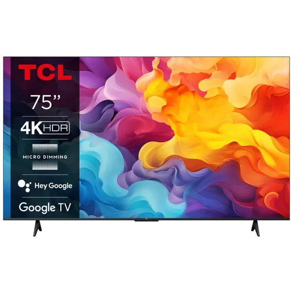 TCL Televizor LED TCL 75P69B, 190 cm, 75, Ultra HD 4K, Smart TV, WiFi, CI+, Negru