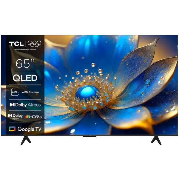 TCL Televizor QLED Smart TCL 65P71K, 164 cm, Ultra HD 4K, Google TV, Clasa E