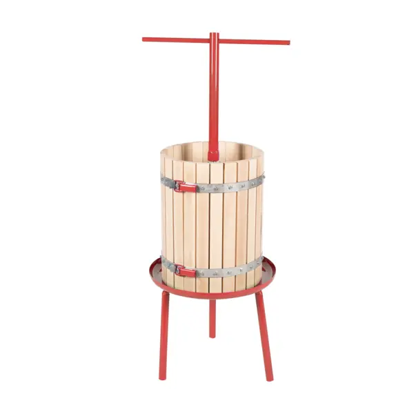 Teasc struguri manual 32L din lemn de fag pentru vin — Micul Fermier GF-1710