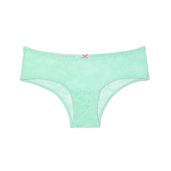 Tease lace cheeky panty - waterfall & new peony, green S