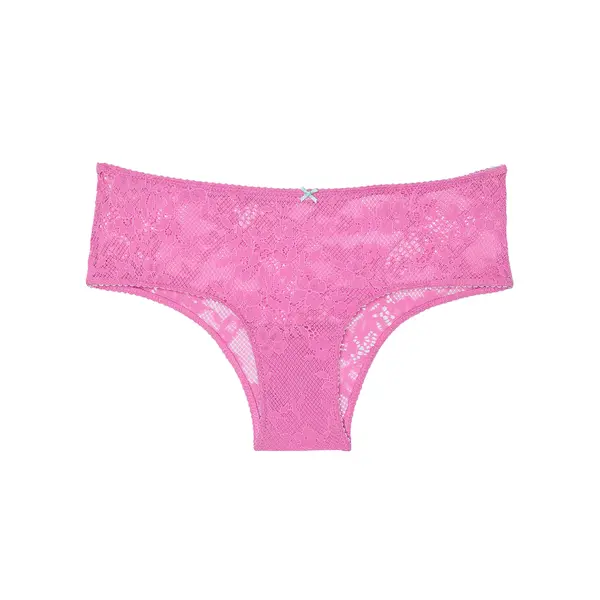 Tease lace cheeky pantyhose - pink S