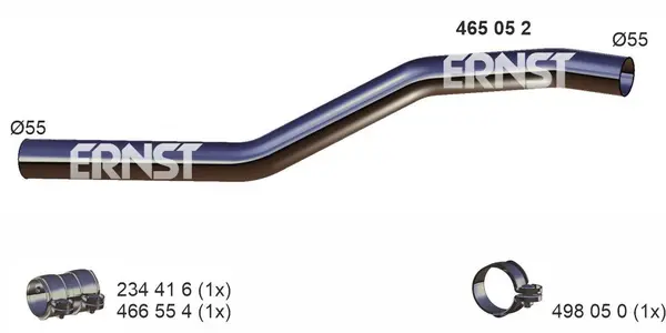 Teava de reparatie, filtru particule ERNST 465052