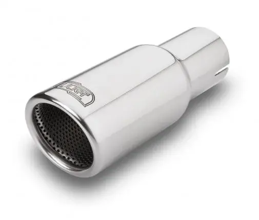 Teava evacuare sport esapament rotund otel inoxidabil diametru 70mm, lungime element decorativ 120mm diametru montaj 50mm