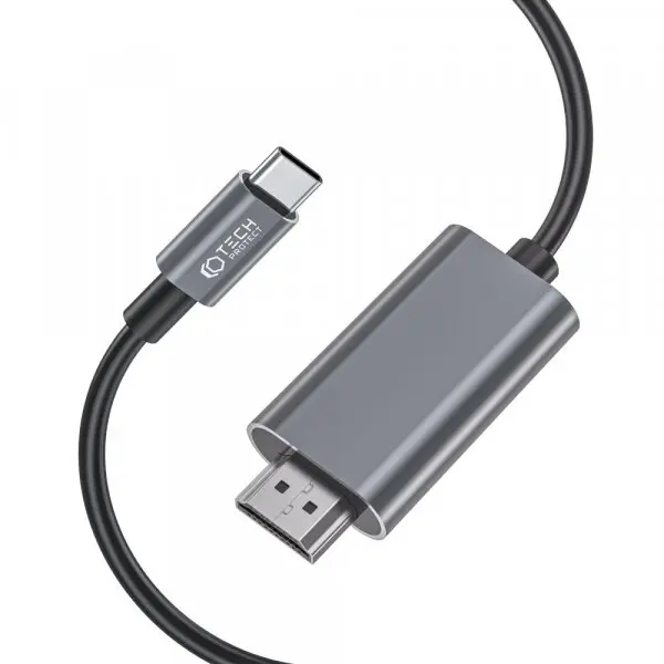 Tech-Protect Cablu Audio si Video USB-C - HDMI Tech-Protect Ultraboost, 2m, Negru