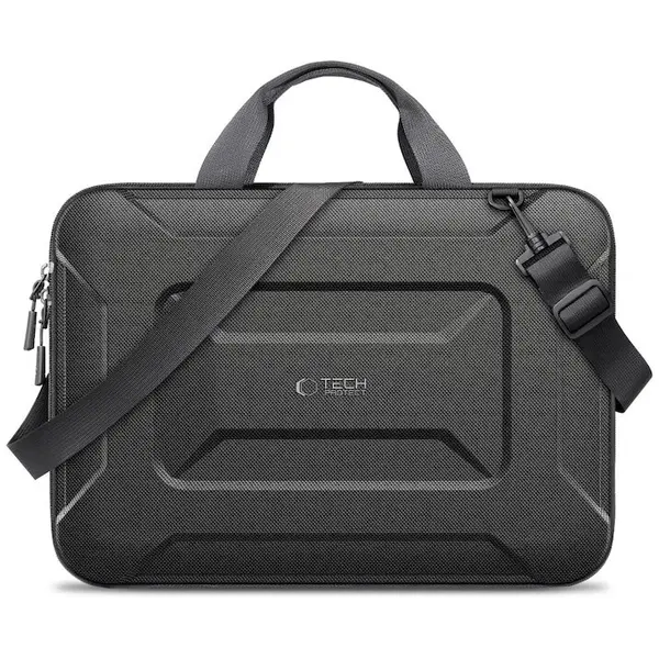 Tech-Protect Geanta laptop Tech-Protect Ranger-X Tactical Bag, pentru 13-14 inch, design tactical, protectie sporita, Negru
