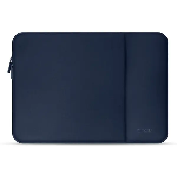 Tech-Protect Husa laptop Tech-Protect Neopren, compatibil 15-16 inch, material elastic, protectie zilnica, Bleumarin