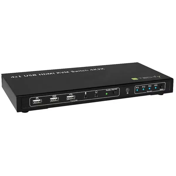 TECHLY KVM Switch TECHLY, 4 porturi HDMI/USB, 4K@30Hz, Audio
