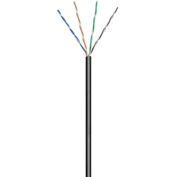 TECHLY PRO Cablu U/UTP Hank Cat.5E CCA 100m 4 cupluri rigid exterior negru
