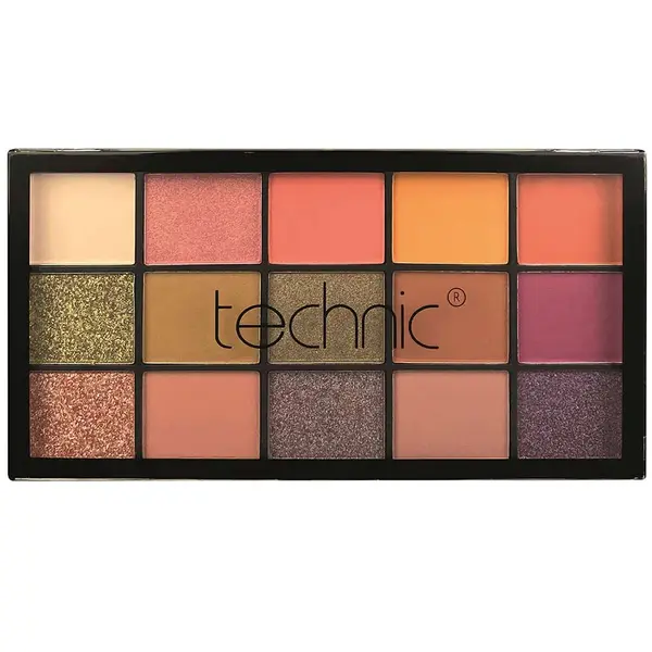 Technic Pressed Pigment 15 Color Eyeshadow Palette 30g - Cinnamon Swirl