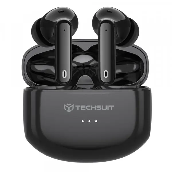 techsuit Casti Handsfree Bluetooth Techsuit CW1 Audira Pro, TWS, ANC, Negru