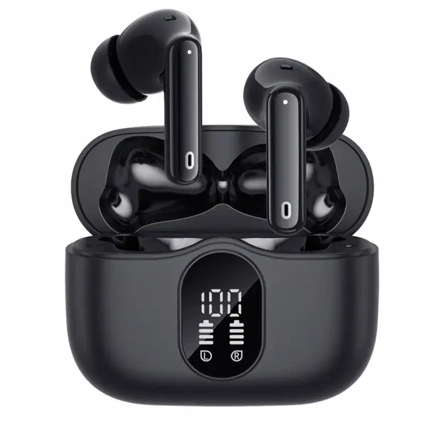 techsuit Casti True Wireless Techsuit CW3 WaveBeat 100, Bluetooth, ANC, Negru