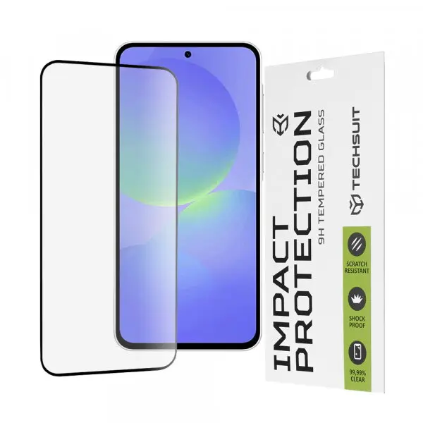 techsuit Folie de protectie Ecran Techsuit pentru Samsung Galaxy A56 A566 / A36 A366, Sticla Securizata, Full Glue, 111D, Neagra