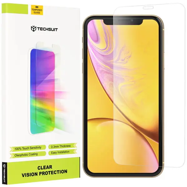 techsuit Folie sticla iPhone XR Techsuit Clear Vision Glass, transparenta